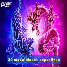 30 modalidades esportivas